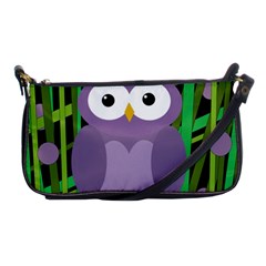 Purple Owl Shoulder Clutch Bags