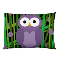 Purple Owl Pillow Case (two Sides)