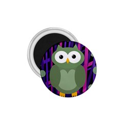 Green and purple owl 1.75  Magnets