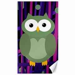 Green and purple owl Canvas 40  x 72  