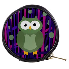 Green and purple owl Mini Makeup Bags