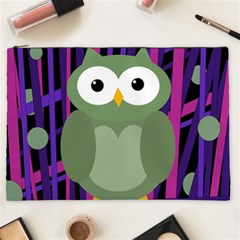 Green and purple owl Cosmetic Bag (XXL) 