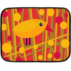 Yellow Bird Fleece Blanket (mini)