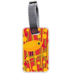 Yellow Bird Luggage Tags (two Sides) by Valentinaart