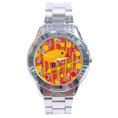 Yellow Bird Stainless Steel Analogue Watch