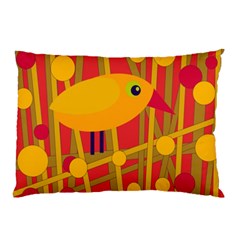 Yellow Bird Pillow Case (two Sides)