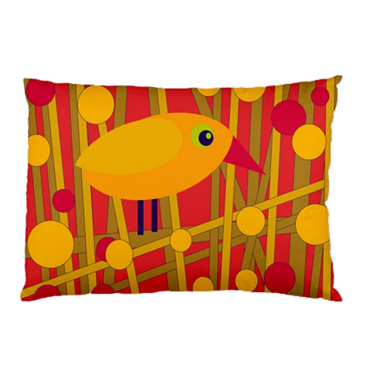 Yellow bird Pillow Case (Two Sides)