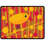 Yellow bird Double Sided Fleece Blanket (Large)  80 x60  Blanket Front