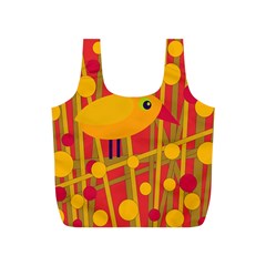 Yellow Bird Full Print Recycle Bags (s) 