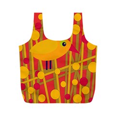 Yellow Bird Full Print Recycle Bags (m) 