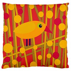 Yellow Bird Standard Flano Cushion Case (one Side)