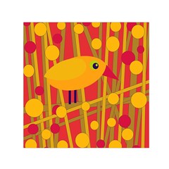 Yellow Bird Small Satin Scarf (square)