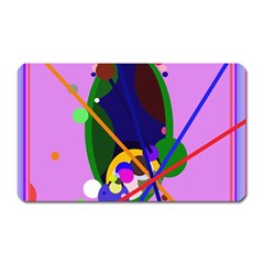 Pink Artistic Abstraction Magnet (rectangular)