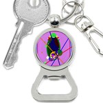 Pink artistic abstraction Bottle Opener Key Chains Front