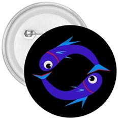 Blue Fishes 3  Buttons