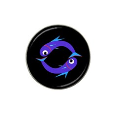 Blue Fishes Hat Clip Ball Marker