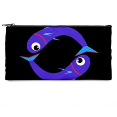 Blue Fishes Pencil Cases