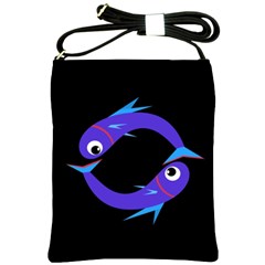 Blue Fishes Shoulder Sling Bags