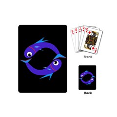 Blue Fishes Playing Cards (mini) 