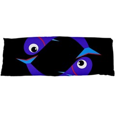 Blue Fishes Body Pillow Case Dakimakura (two Sides)