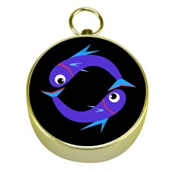 Blue Fishes Gold Compasses