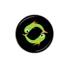 Green Fishes Hat Clip Ball Marker (4 Pack) by Valentinaart