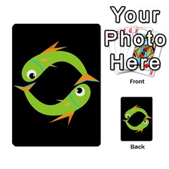 Green Fishes Multi-purpose Cards (rectangle) 