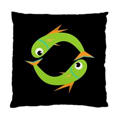 Green Fishes Standard Cushion Case (two Sides)