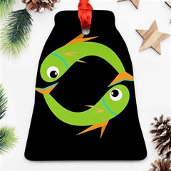 Green Fishes Ornament (bell) 