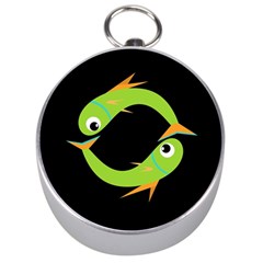 Green Fishes Silver Compasses