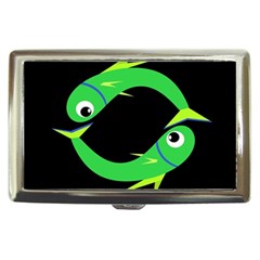 Green Fishes Cigarette Money Cases