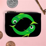 Green fishes Mini Coin Purses Front