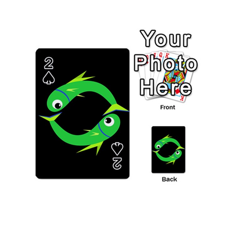 Green fishes Playing Cards 54 (Mini) 