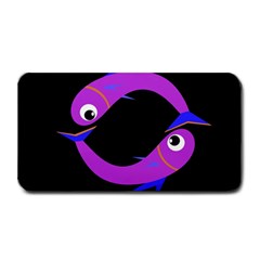 Purple Fishes Medium Bar Mats