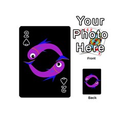 Purple Fishes Playing Cards 54 (mini) 