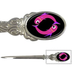 Magenta Fishes Letter Openers by Valentinaart