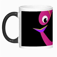 Magenta Fishes Morph Mugs