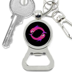 Magenta Fishes Bottle Opener Key Chains