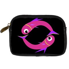 Magenta Fishes Digital Camera Cases