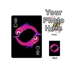 Magenta Fishes Playing Cards 54 (mini) 