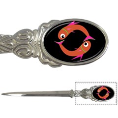 Orange Fishes Letter Openers by Valentinaart