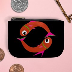 Orange Fishes Mini Coin Purses