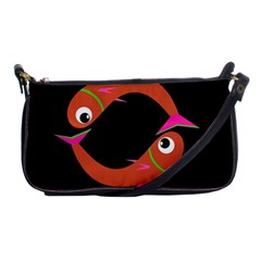 Orange Fishes Shoulder Clutch Bags