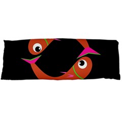 Orange Fishes Body Pillow Case (dakimakura)