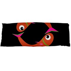 Orange Fishes Body Pillow Case Dakimakura (two Sides)