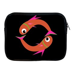 Orange Fishes Apple Ipad 2/3/4 Zipper Cases