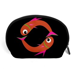 Orange Fishes Accessory Pouches (large) 