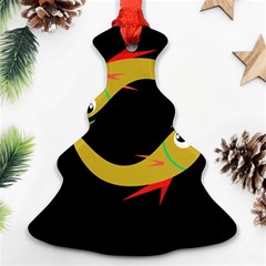 Yellow Fishes Ornament (christmas Tree)