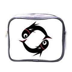 Black Fishes Mini Toiletries Bags