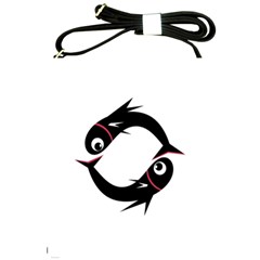 Black Fishes Shoulder Sling Bags